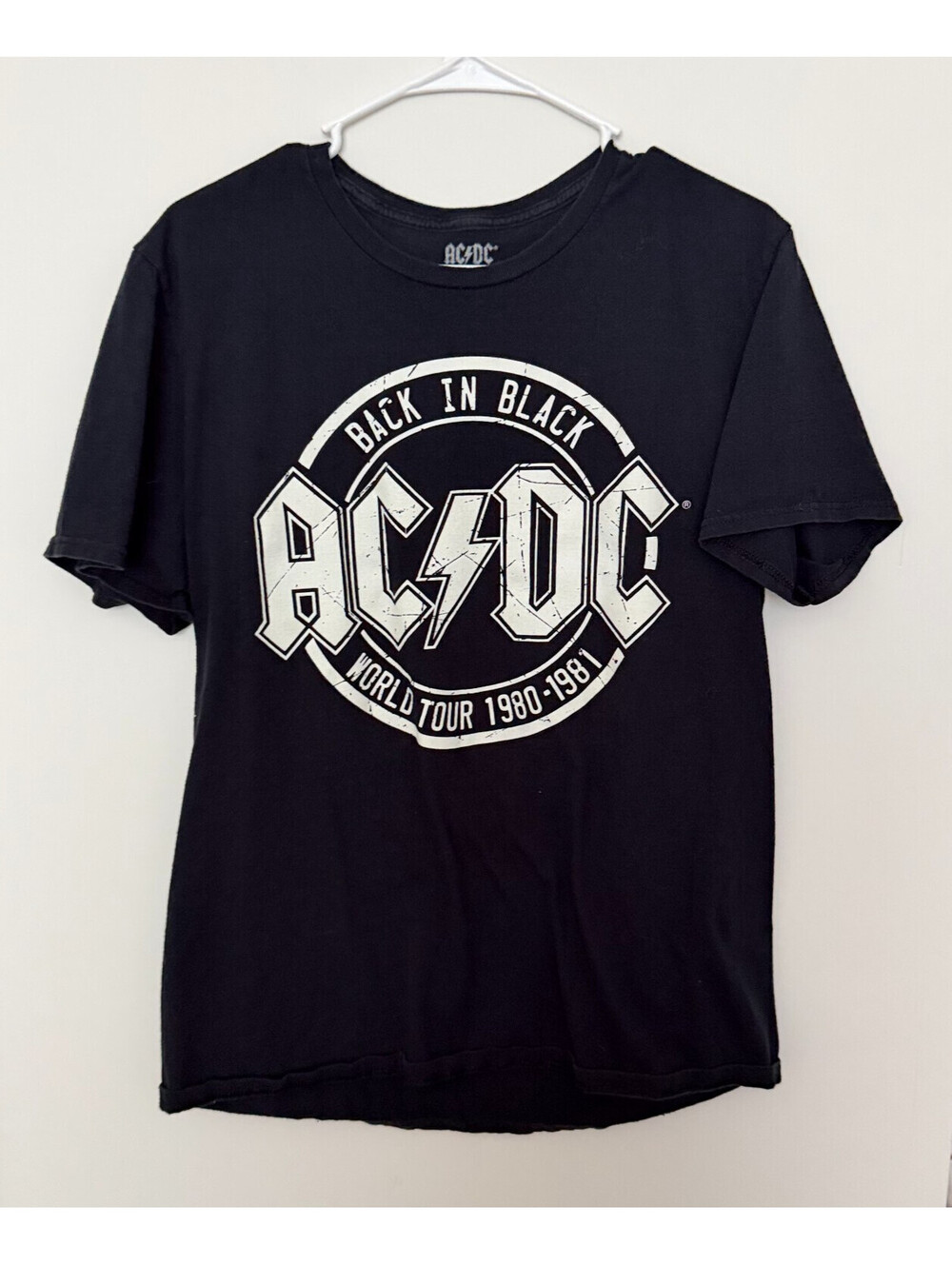 Black Back in Black World Tour 1980–1981 AC/DC Graphic T-Shirt